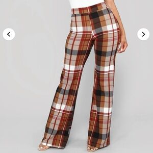 Jahia Flare Pants - Brown